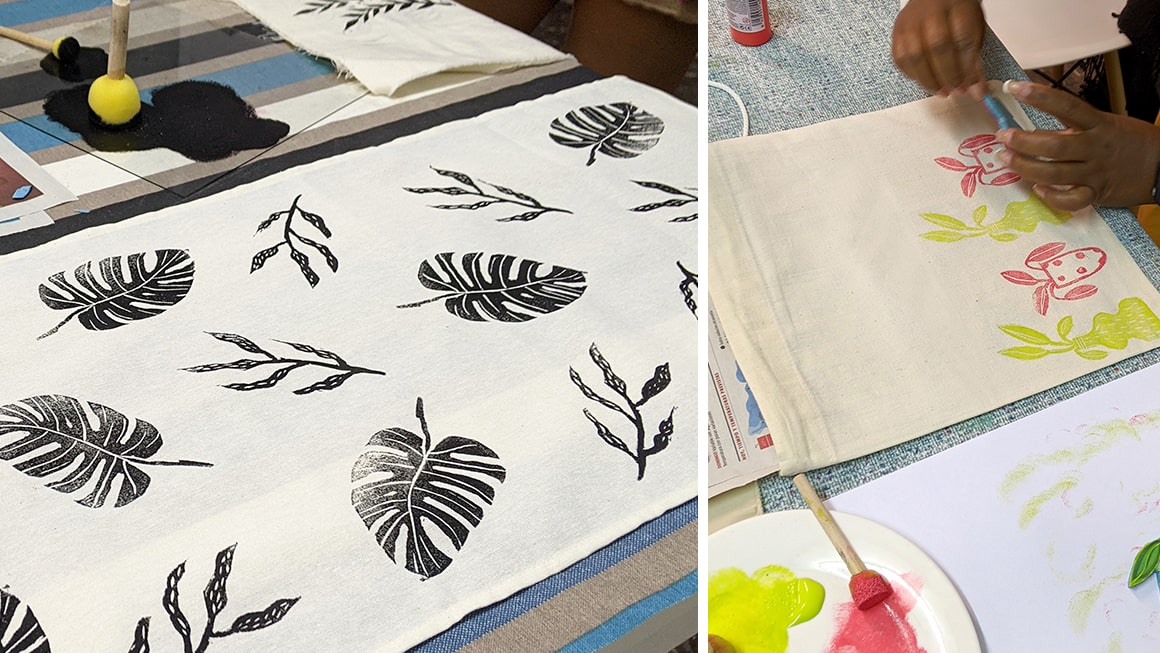 Diseña tu totebag. Sellos y estampación textil
