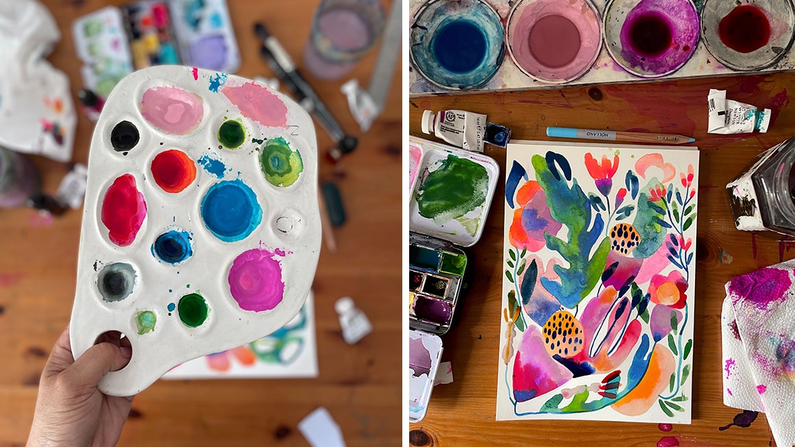 Curso de acuarela creativa y experimental