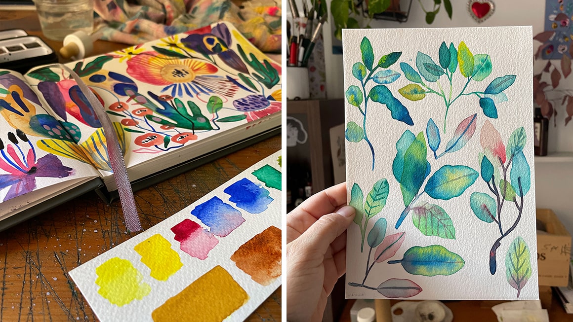 Curso de acuarela creativa y experimental