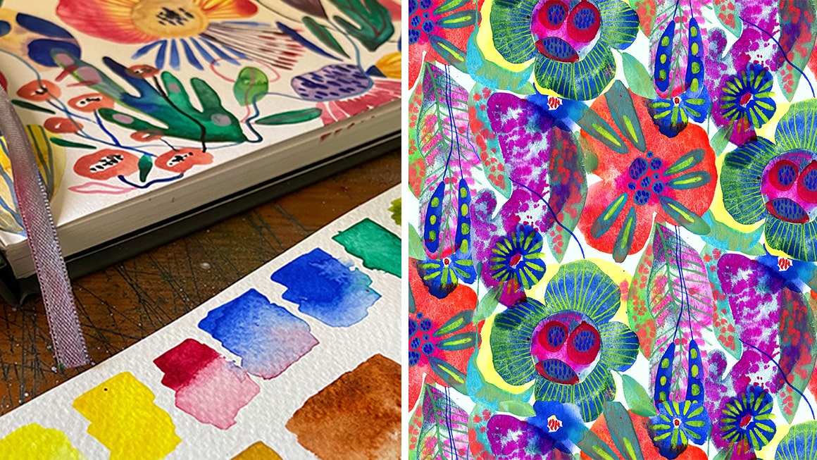 Curso de acuarela creativa y experimental