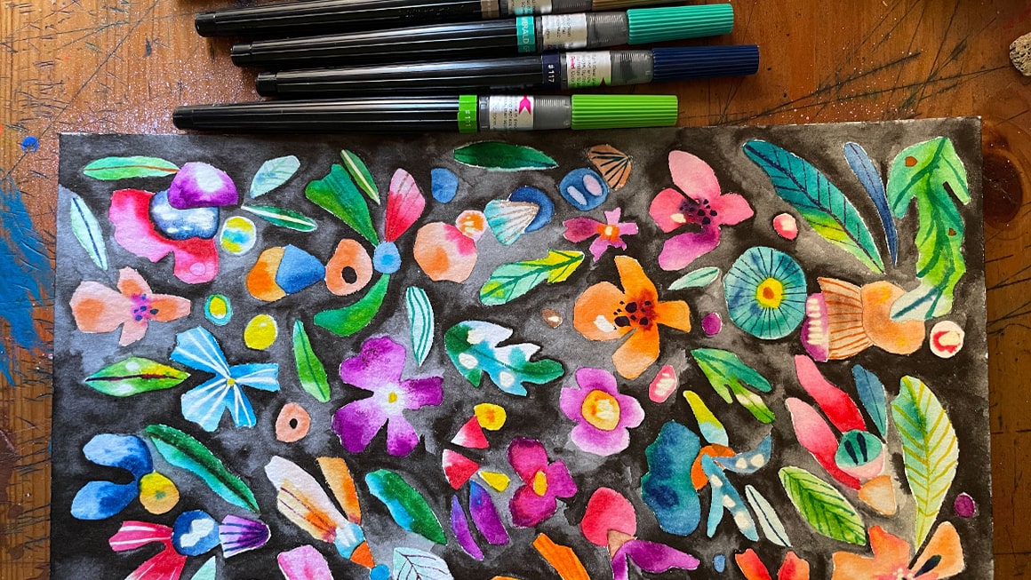 Curso de acuarela creativa y experimental