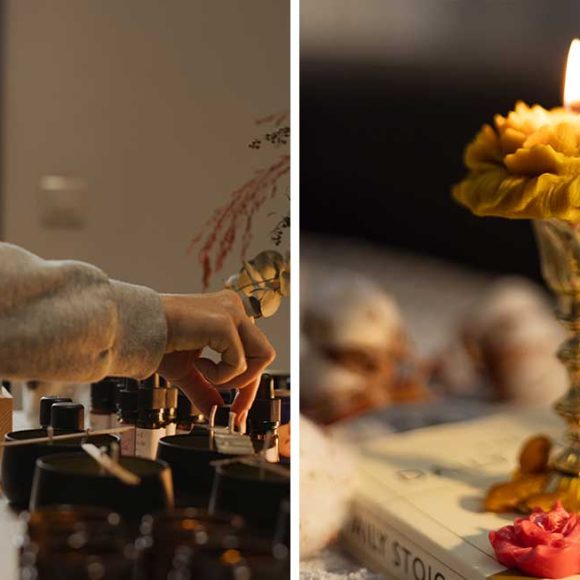 Taller de velas artesanales. Degustación cerera