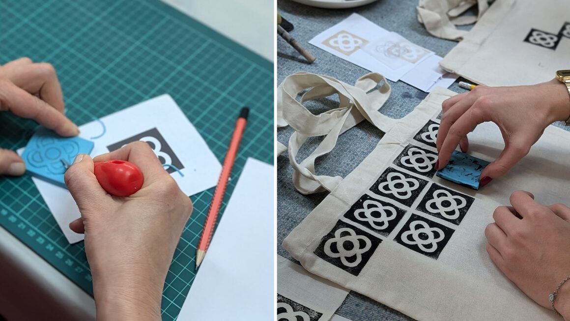 Cases-Singulars-sellos-totebags-evento-Taller-Balam-11 Sellos y estampación en una totebag con Cases singulars