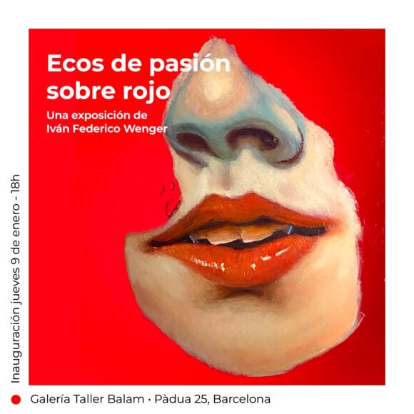 Ecos de pasión sobre rojo