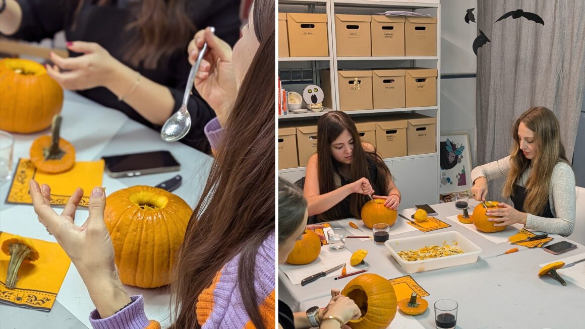 Les-Amis-halloween-calabazas-evento-Taller-Balam-01 Carvado de calabazas para Les Amis
