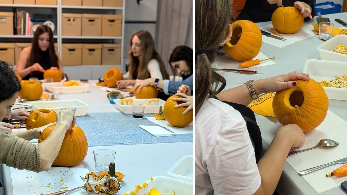 Les-Amis-halloween-calabazas-evento-Taller-Balam-04 Carvado de calabazas para Les Amis