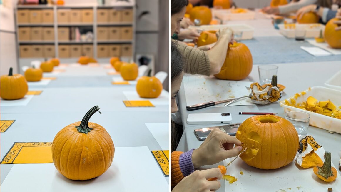 Les-Amis-halloween-calabazas-evento-Taller-Balam-05 Carvado de calabazas para Les Amis