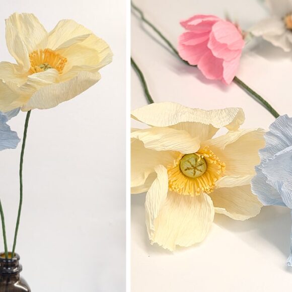 Curso-flors-papel-artesania-amapola-islandesa-taller-balam Curso de flores de papel. Amapola de Islandia