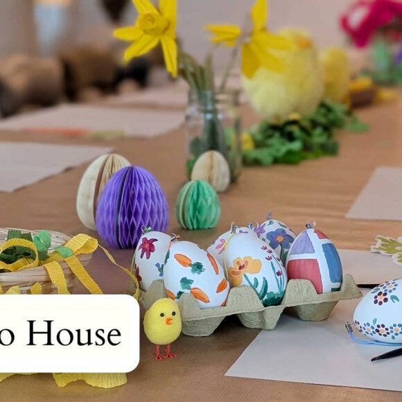 Easter egg painting en Soho House