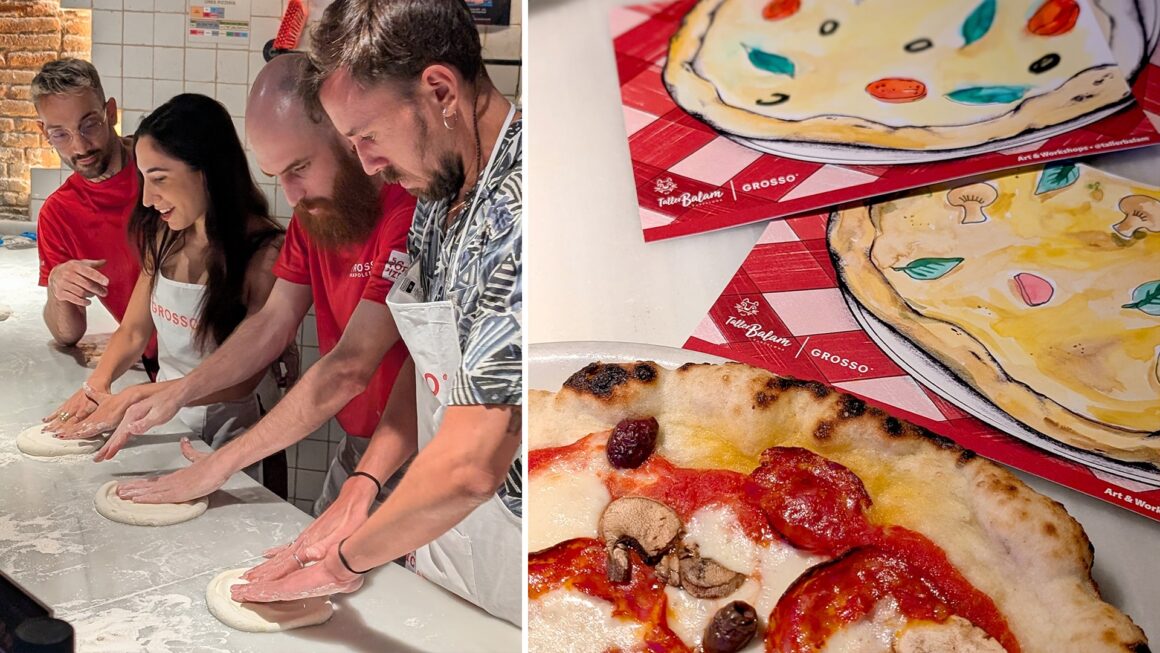 Pintando pizzas con Grosso Napoletano