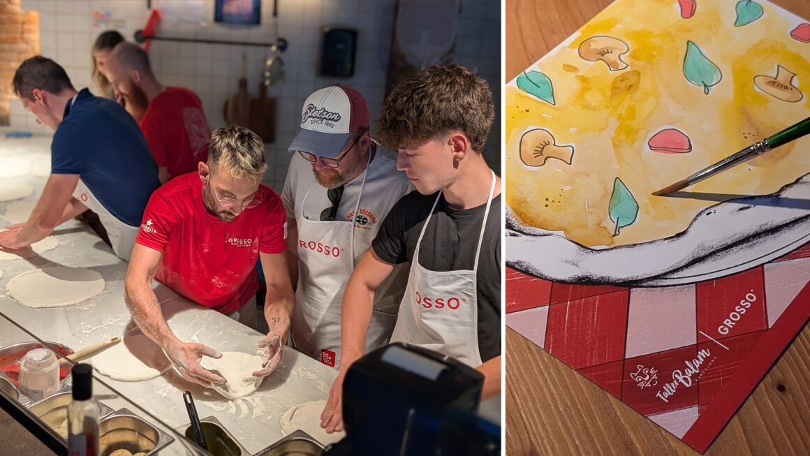 Pintando pizzas con Grosso Napoletano