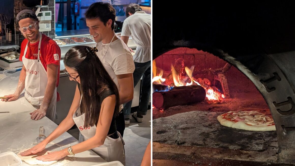 Pintando pizzas con Grosso Napoletano