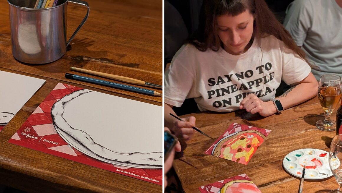 Pintando pizzas con Grosso Napoletano