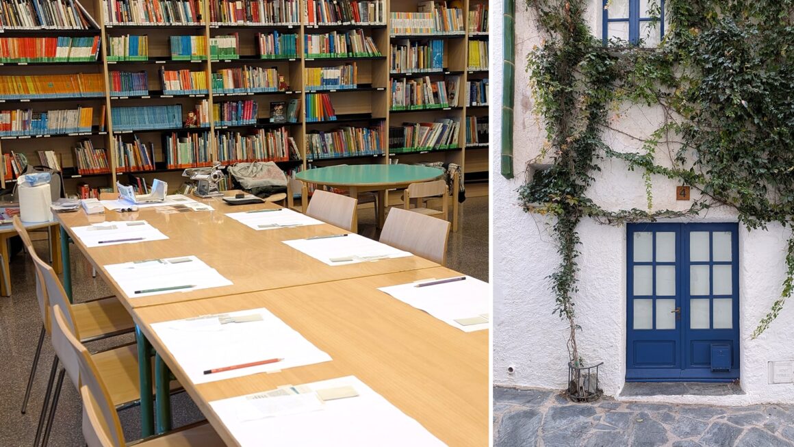 Grabado sostenible en la Biblioteca de Cadaqués
