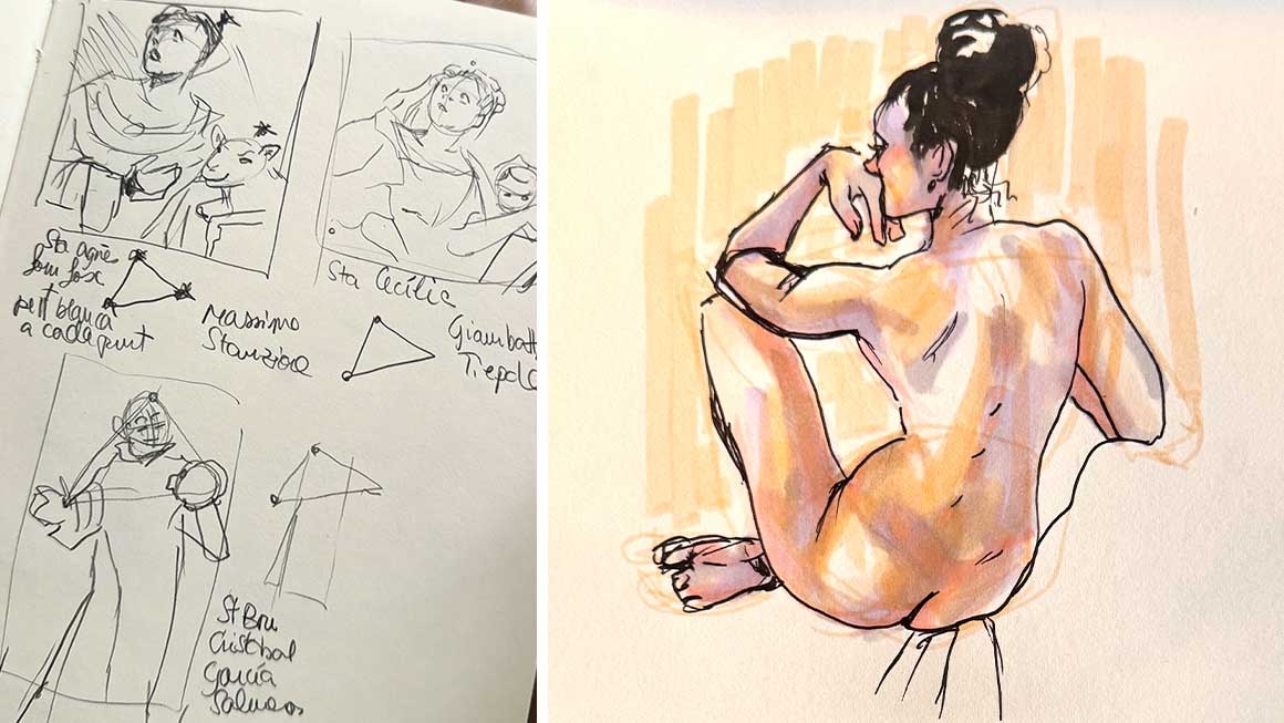 Dibujar sin miedo, con modelo