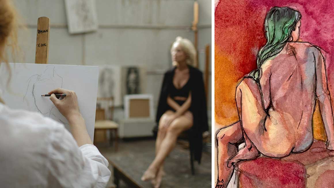 Dibujar sin miedo, con modelo
