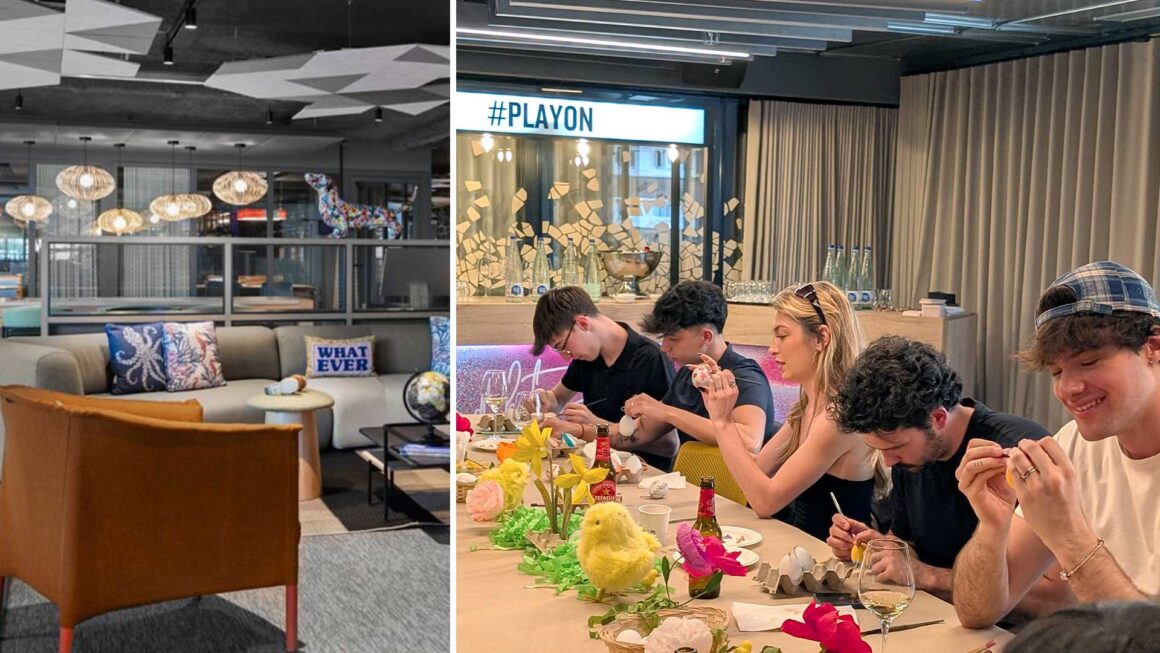 Moxy-Hotel-Marquesas-egg-painting-Taller-Balam-04 Evento para influencers en Moxy Hotel Barcelona