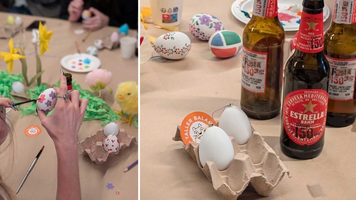 Moxy-Hotel-Marquesas-egg-painting-Taller-Balam-05 Evento para influencers en Moxy Hotel Barcelona