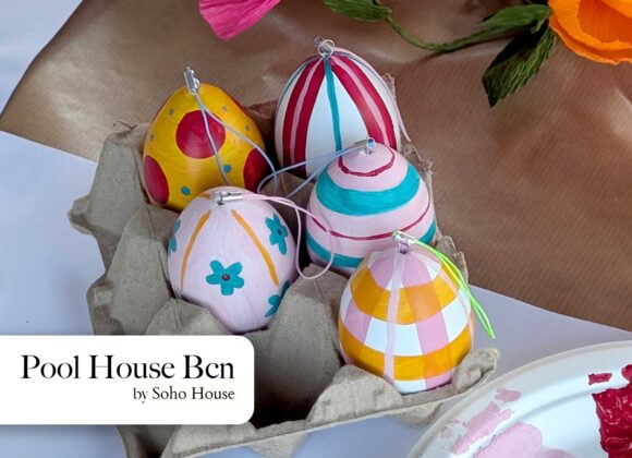 evento-tallerbalam-empresas-pool-house-soho-house-barcelona Easter egg painting en Pool House Bcn by Soho