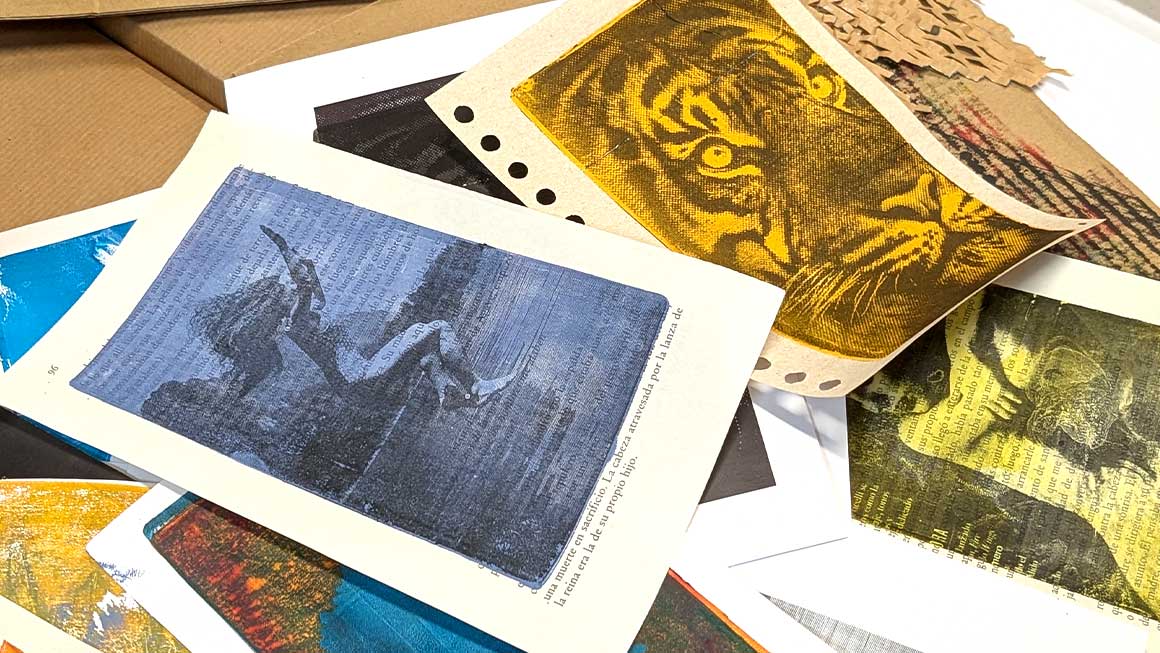 Curso de transferencia de fotografias con placa de gel (Gelly plate)