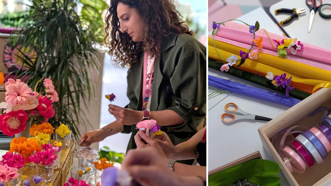 Flores de papel para Preply