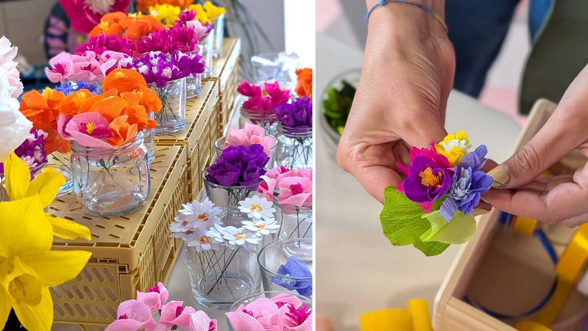 Flores de papel para Preply