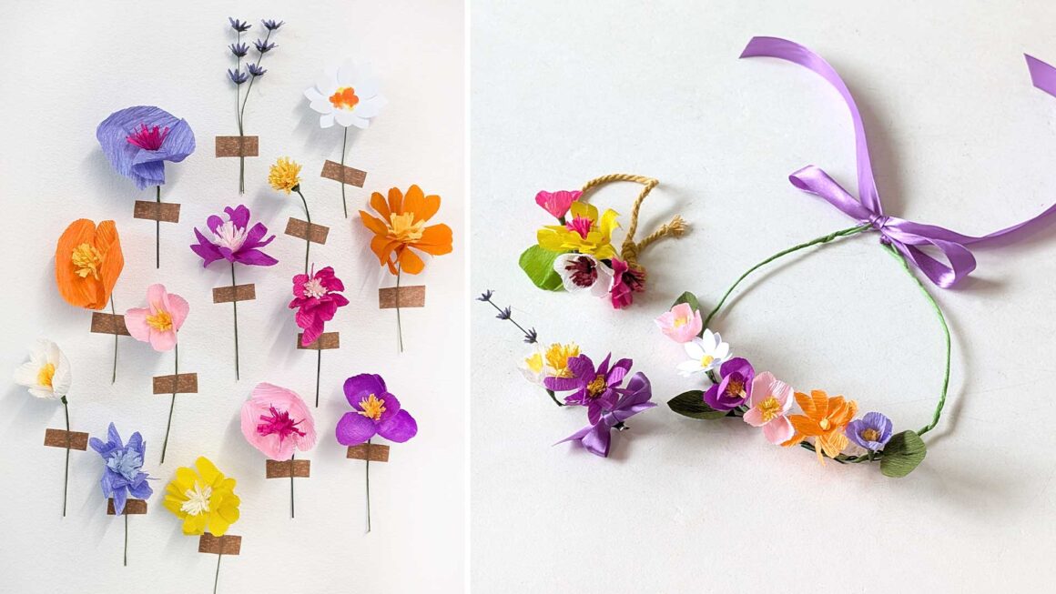 Flores de papel para Preply