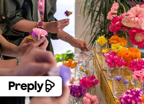 evento-tallerbalam-empresa-preply-flores-papel Flores de papel para Preply