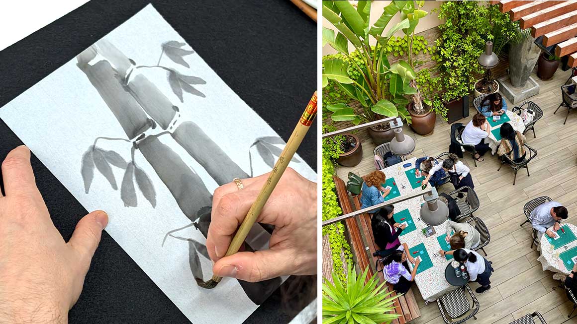Introducción a la pintura Sumi-e: Bambú