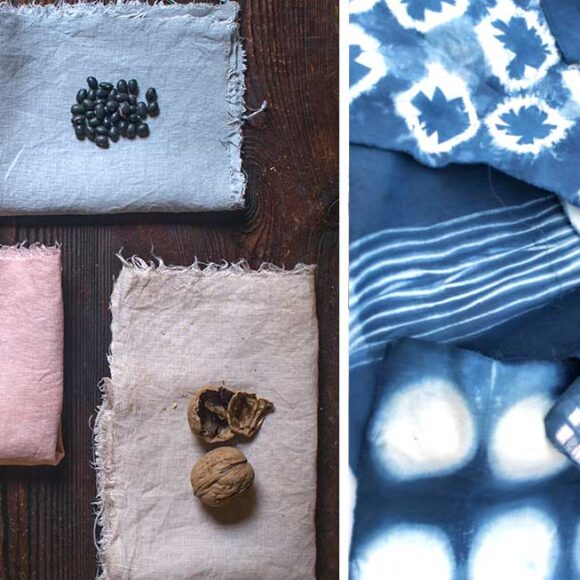 Shibori con tintes naturales