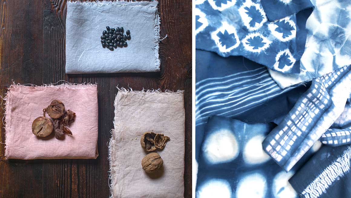 Shibori con tintes naturales