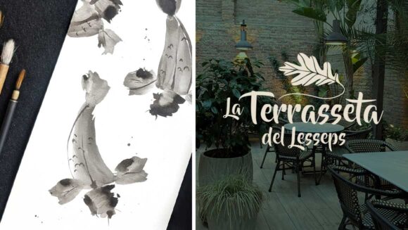 Introducción a la pintura Sumi-e: Carpa Koi